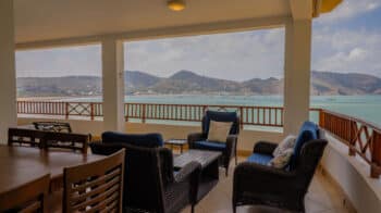 Panoramic View of San Juan del Sur Bay from Living Area.