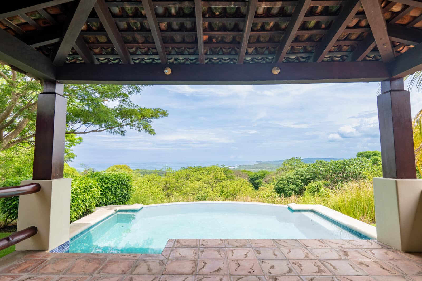 Pool with Oceanview and Mountain view at Rancho Santana.