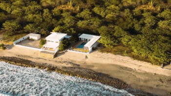 Aerial Photo of Beachfront Home in Playa Popoyo