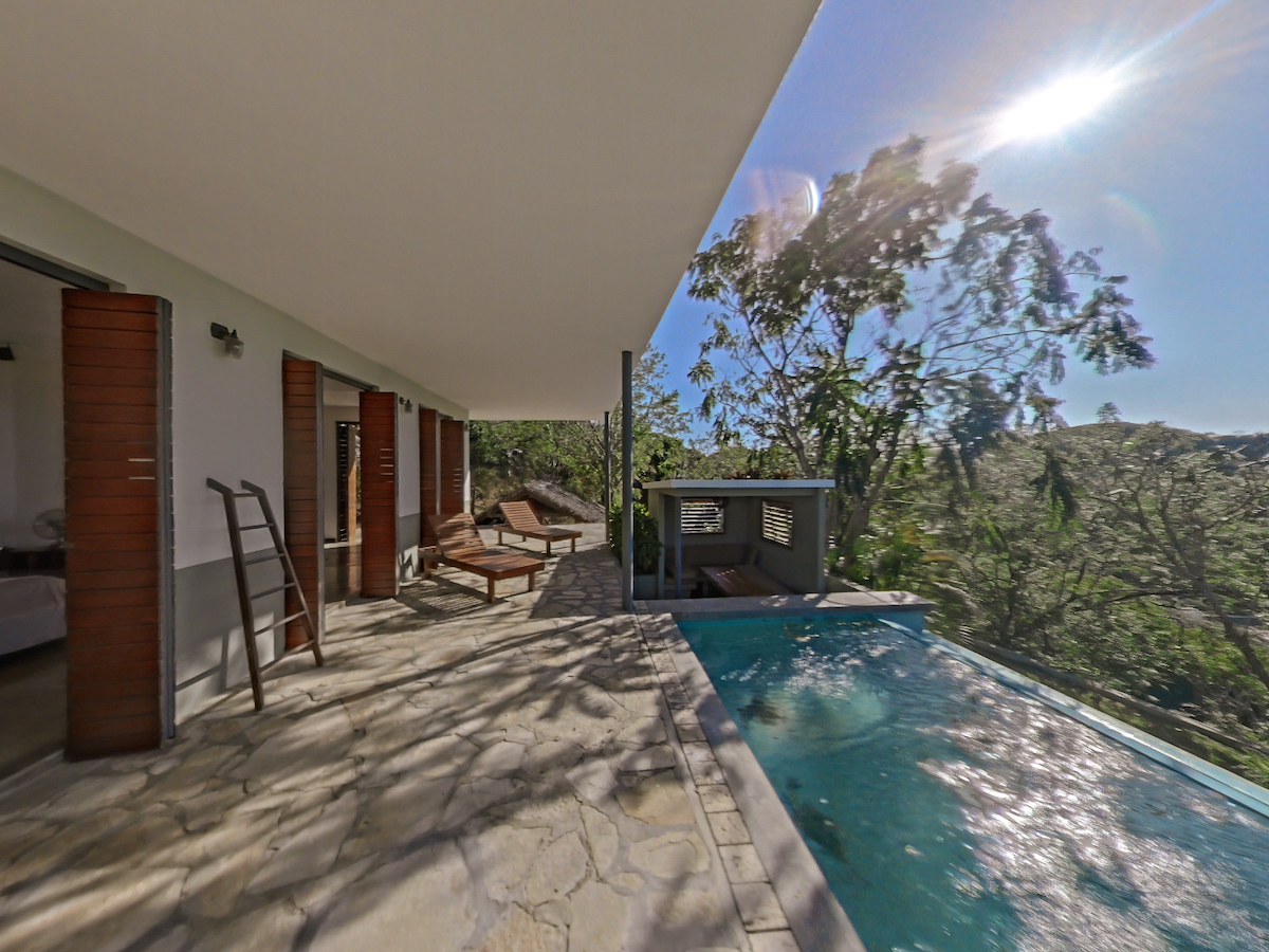 Pool view from the terrace