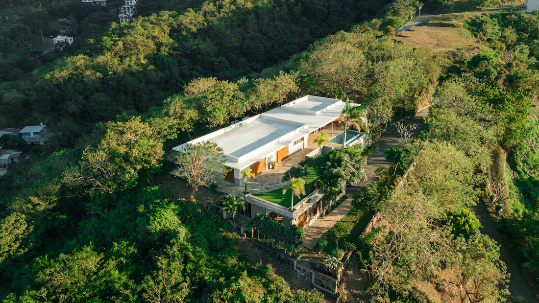 Aerial photo of the house